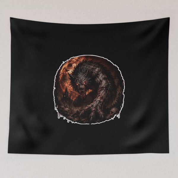 Item preview,  Scary full moon Werewolf Halloween designed and sold by SMARTKIT  DESIGNAGENCY.