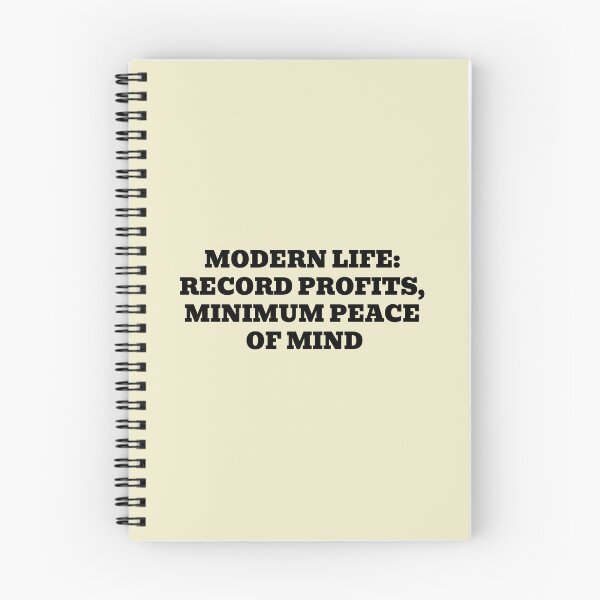 Item preview, Modern Life Record Profits Minimum Peace of Mind designed and sold by WakeNBake-Tees.