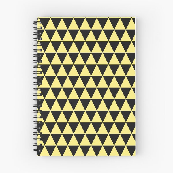 Item preview, Black And Yellow Triangle Grid Pattern designed and sold by pattern-archive.