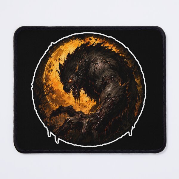 Item preview, Scary Werewolf Halloween art gift designed and sold by SMARTKIT DESIGNAGENCY.