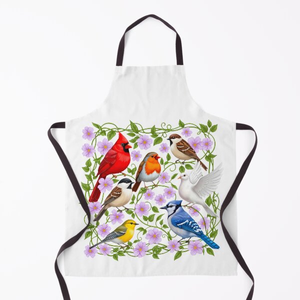 Item preview, Colorful Garden Birds Floral Vine Art designed and sold by NightSpell.