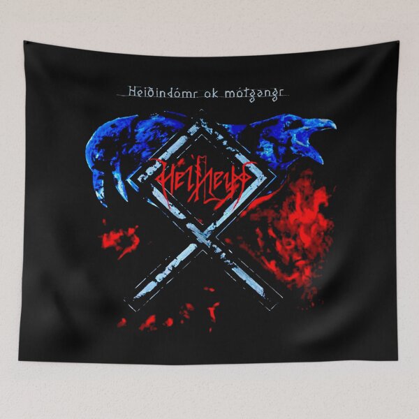 Item preview, Head Blue Crow Metal Band designed and sold by GloomRooms.