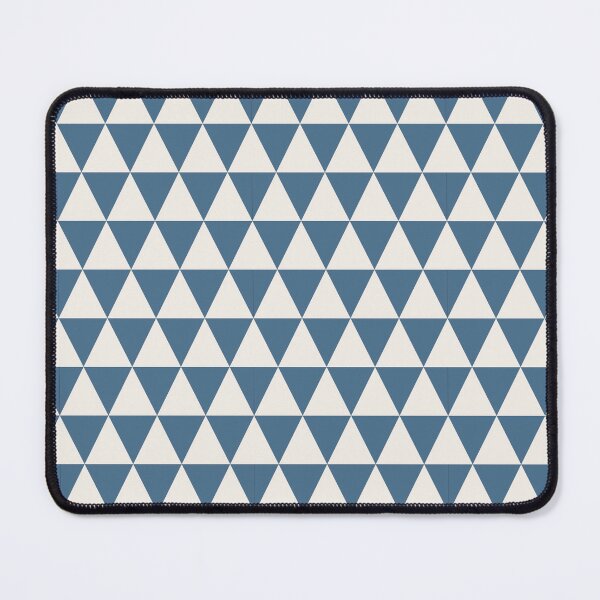 Item preview, Blue And Cream Triangle Grid Pattern designed and sold by pattern-archive.
