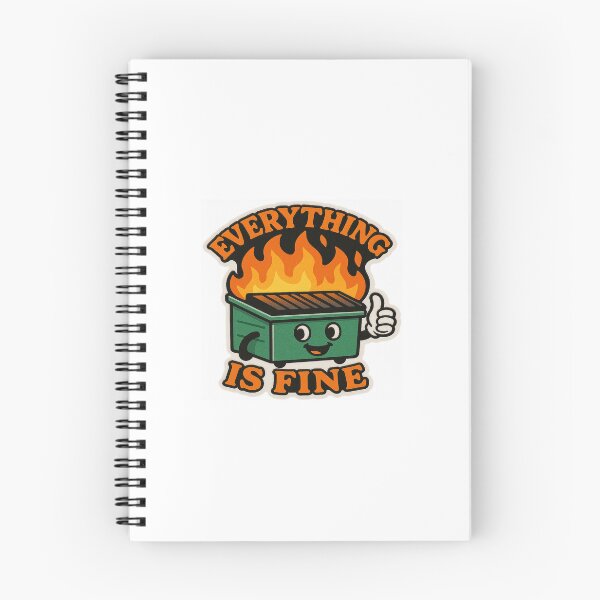 Item preview, Everything Is Fine Sticker for Laptop  designed and sold by MintosDream.