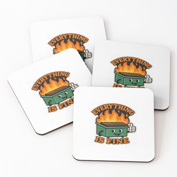 Item preview, Everything Is Fine Sticker for Laptop  designed and sold by MintosDream.
