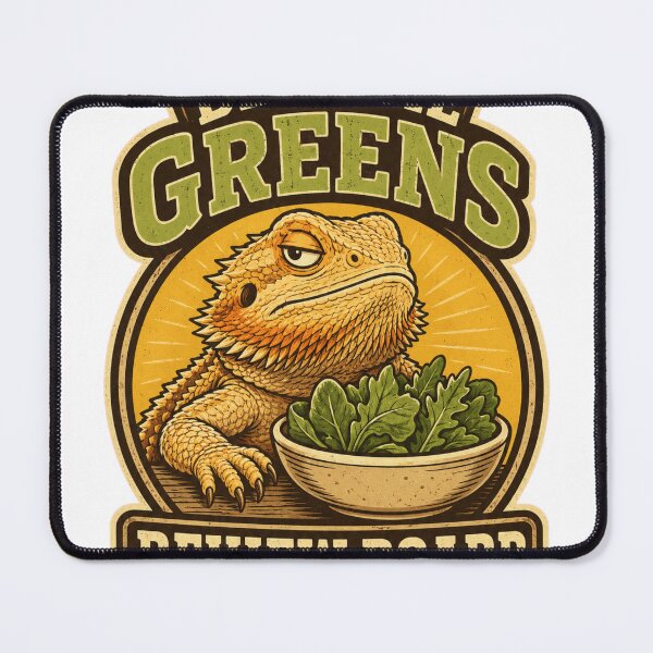 Item preview, Beardie Greens Review Board Funny Badge designed and sold by fantasyy.