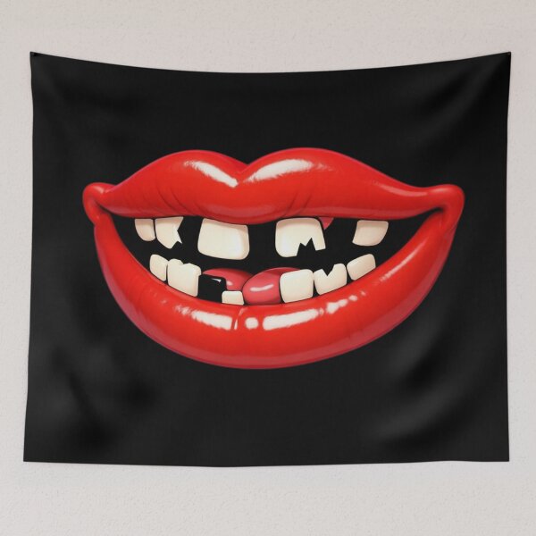 Item preview, Floating 3D Cartoon Smile – Funny Toothless Lips designed and sold by Timeless Junction.