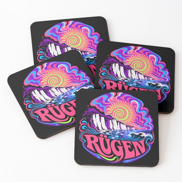 Item preview, Rügen Chalk Cliffs Psychedelic Travel designed and sold by HoshisWorld2018.