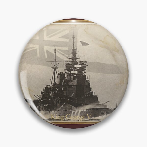 Item preview, HMS King George V Retro Battleship Print . Vintage Naval Warship Design designed and sold by The store under the battleship :).