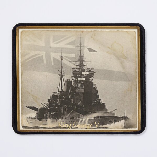 Item preview, HMS King George V Retro Battleship Print . Vintage Naval Warship Design designed and sold by The store under the battleship :).