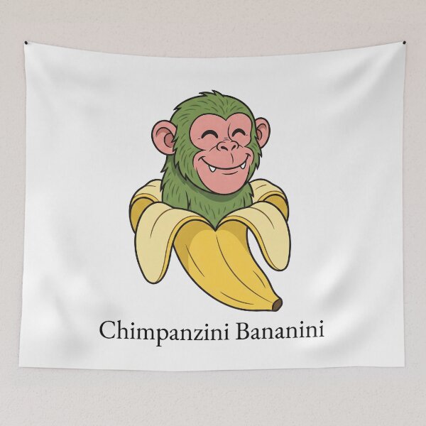 Item preview, Chimpanzini Bananini – Funny Italian Brainrot Gift Meme Monkey Banana designed and sold by Sekla-Studio.