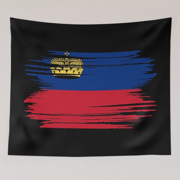 Item preview, Distressed Liechtenstein Flag LI designed and sold by shitpostee.