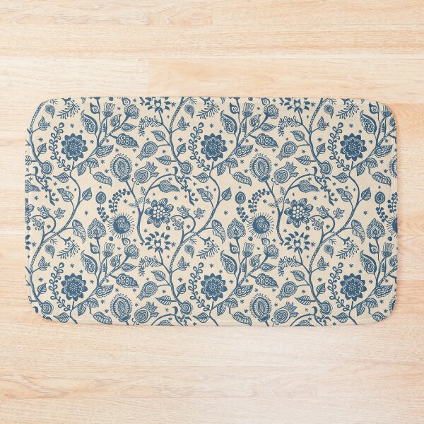 Item preview, Vintage Indian Kalamkari Floral Pattern designed and sold by Hanna Ryan.