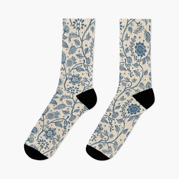 Item preview, Vintage Indian Kalamkari Floral Pattern designed and sold by Hanna Ryan.
