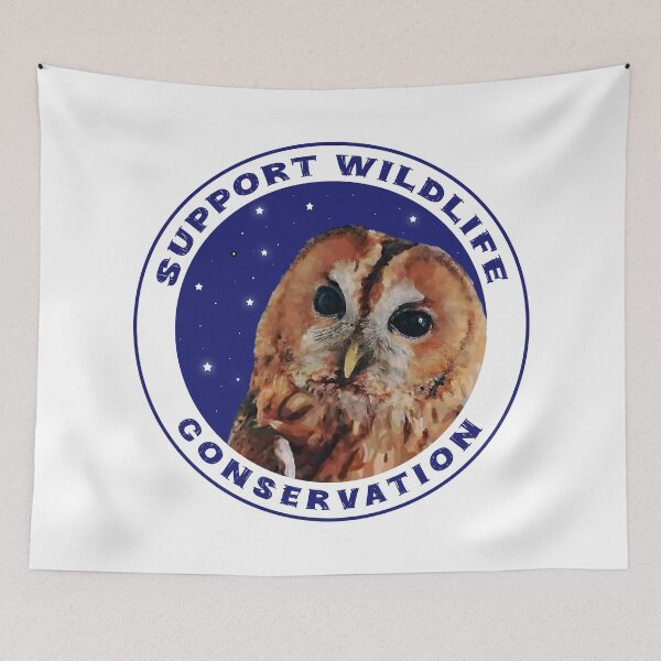 Item preview, Support wildlife conservation Midnight Owl detailed illustration Proceeds go to animal charities and rescues designed and sold by AnimalFriends1.