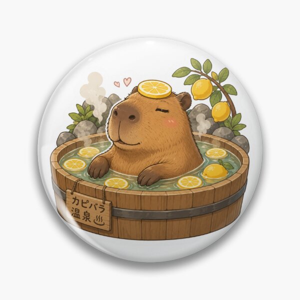 Artikelvorschau, Capybara im Zitronenbad – Lustige Onsen-Meme-Kunst entworfen und verkauft von SMARTKIT  DESIGNAGENCY.