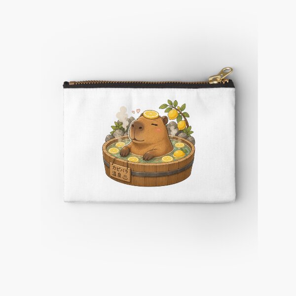 Item preview, Capybara in Lemon Bath – Funny Onsen Meme Art designed and sold by SMARTKIT  DESIGNAGENCY.