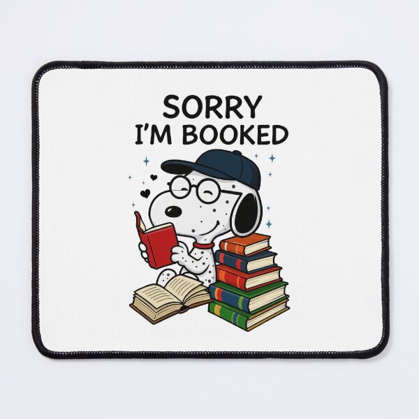 Item preview, Sorry I’m Booked Reading Dog designed and sold by NightSpell.
