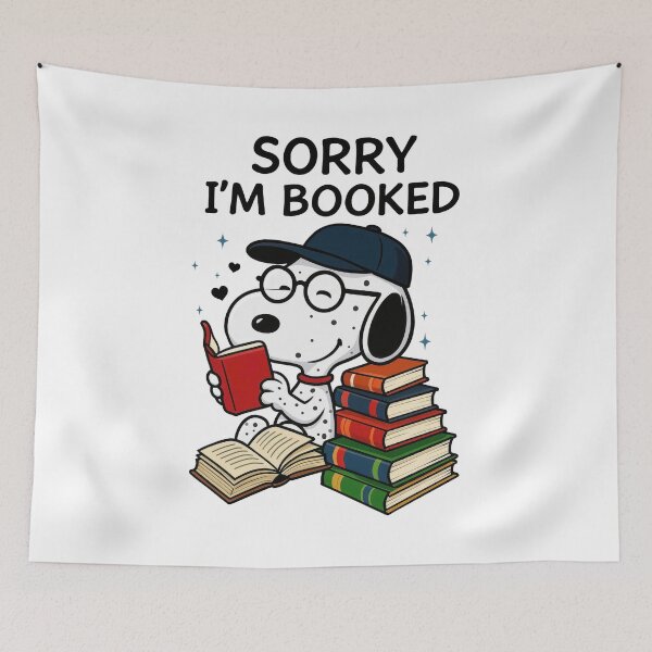 Item preview, Sorry I’m Booked Reading Dog designed and sold by NightSpell.