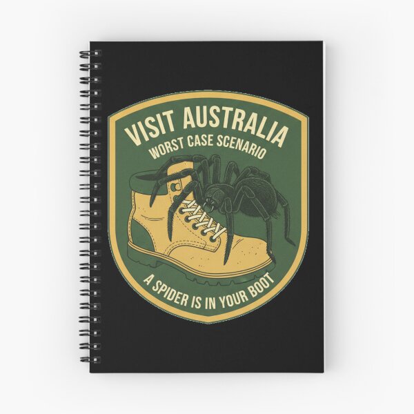 Item preview,  Visit Australia Worst Case Scenario Spider In Your Boot Vintage Badge designed and sold by DeliaDesignsCo.