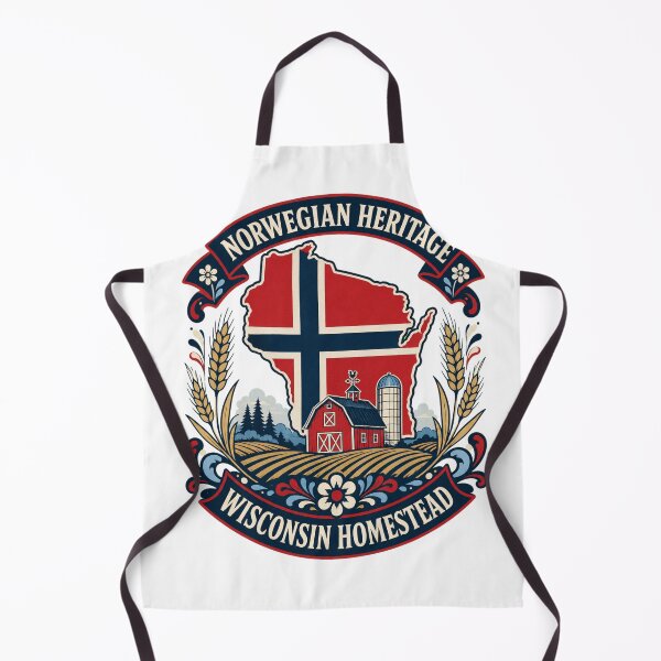 Item preview, Norwegian Heritage Wisconsin Homestead Crest designed and sold by fantasyy.