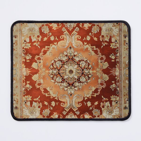 Item preview, Vintage Terracotta Persian Floral Oriental Royal Rug Pattern designed and sold by GrinGalore.