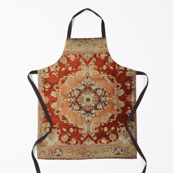 Item preview, Vintage Terracotta Persian Floral Oriental Royal Rug Pattern designed and sold by GrinGalore.