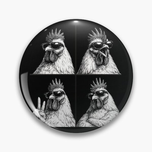 Item preview, Cool Rooster Squad | Funny Chicken Wearing Sunglasses Vintage T-Shirt designed and sold by HectorStore11.