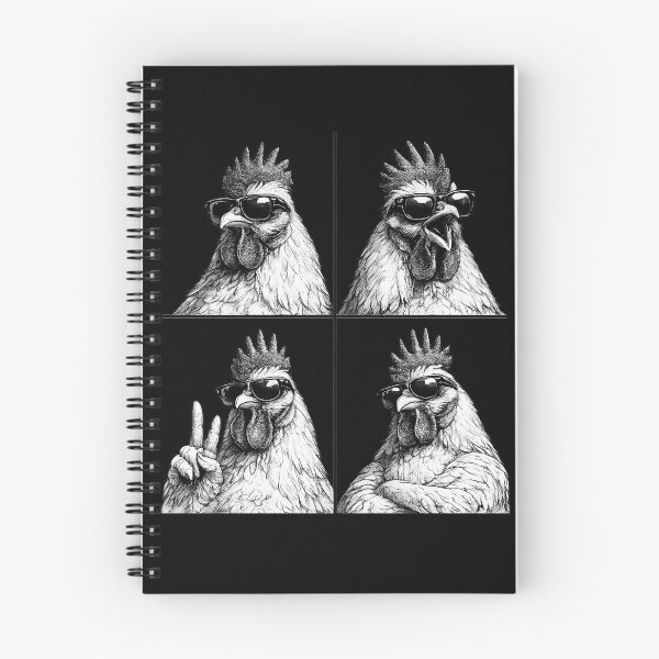 Item preview, Cool Rooster Squad | Funny Chicken Wearing Sunglasses Vintage T-Shirt designed and sold by HectorStore11.