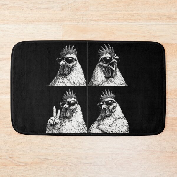 Item preview, Cool Rooster Squad | Funny Chicken Wearing Sunglasses Vintage T-Shirt designed and sold by HectorStore11.