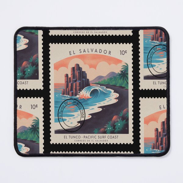 Item preview, El Tunco El Salvador Pacific Postage Stamp Travel Sticker designed and sold by stickercuffs.