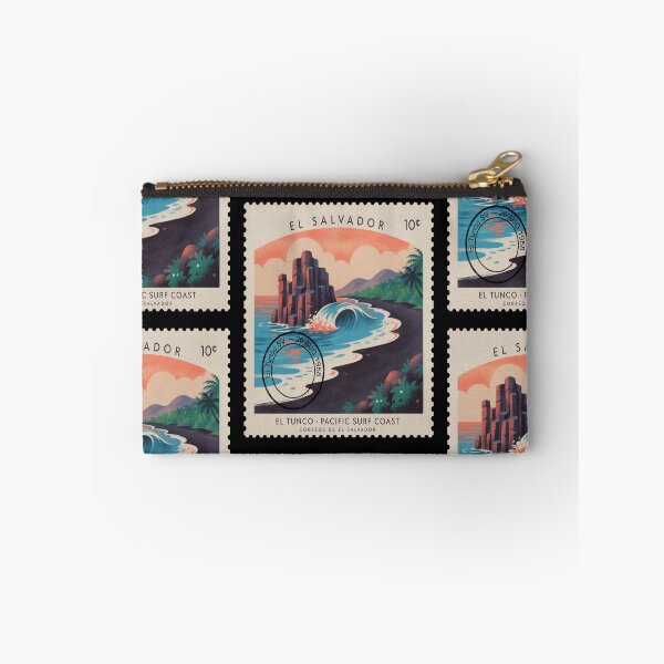 Item preview, El Tunco El Salvador Pacific Postage Stamp Travel Sticker designed and sold by stickercuffs.