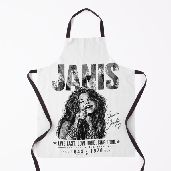 Item preview, Janis Live Fast Love Hard Sing Loud Black&White Edition designed and sold by KLERIKSTORE.