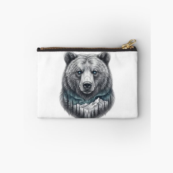 Item preview, Wilderness Spirit – Bear and Mountain Landscape designed and sold by BoldConcept43.