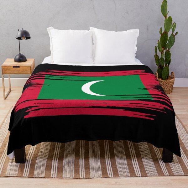 Item preview, Distressed Maldives Flag MV designed and sold by shitpostee.