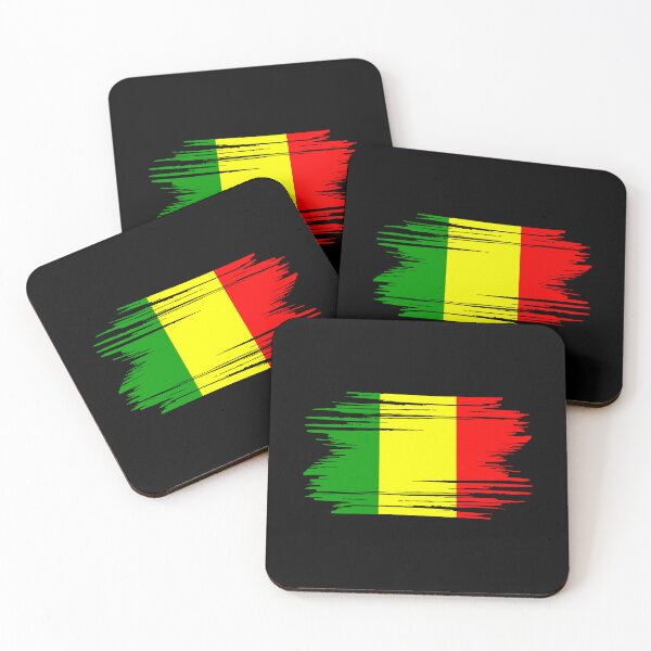 Aperçu de l'œuvre Drapeau du Mali vieilli ML créée et vendue par shitpostee.
