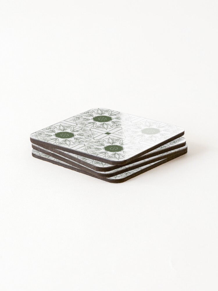Thumbnail 4 of 5, Coasters (Set of 4), Geometric pattern designed and sold by EnggarP.