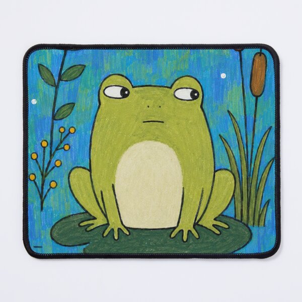 Item preview, Cute Frog Shirt | Cartoon Frog on Lily Pad Graphic Tee for Frog Lovers designed and sold by SleepyLlamaClothes.