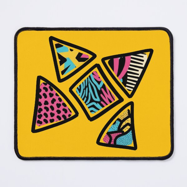 Item preview, Retro 80s Memphis Geometric Abstract Triangles designed and sold by Dzblack.