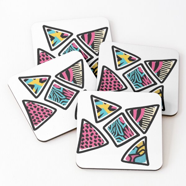 Item preview, Retro 80s Memphis Geometric Abstract Triangles designed and sold by Dzblack.