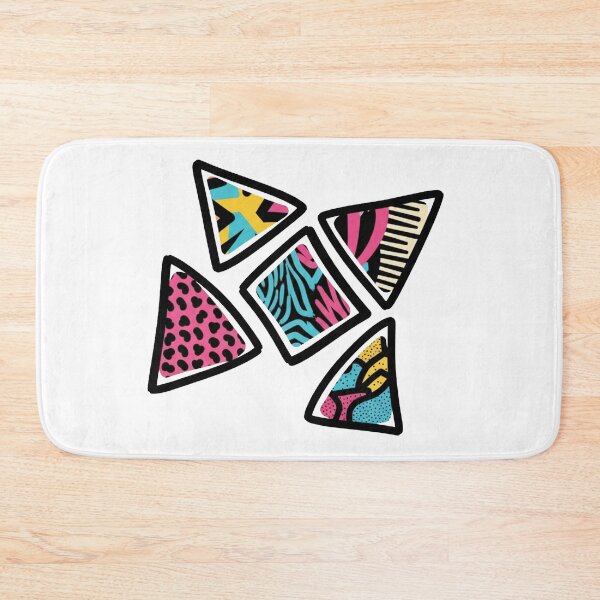 Item preview, Retro 80s Memphis Geometric Abstract Triangles designed and sold by Dzblack.