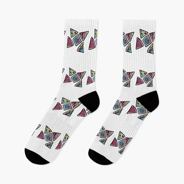 Item preview, Retro 80s Memphis Geometric Abstract Triangles designed and sold by Dzblack.