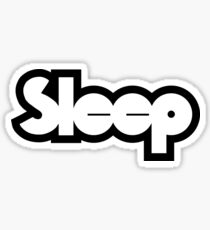 black and white sleep band Sticker