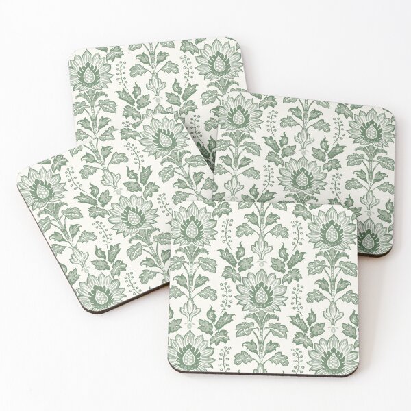 Item preview, Vintage Indian Kalamkari Floral Pattern designed and sold by Hanna Ryan.
