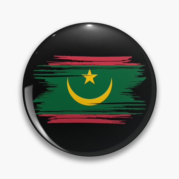 Item preview, Distressed Mauritania Flag MR designed and sold by shitpostee.
