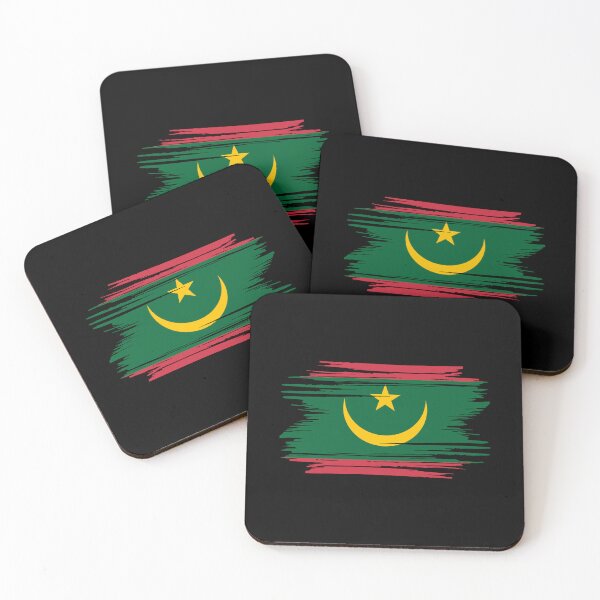 Item preview, Distressed Mauritania Flag MR designed and sold by shitpostee.