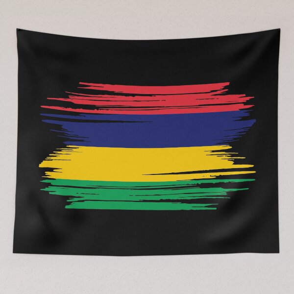 Item preview, Distressed Mauritius Flag MU designed and sold by shitpostee.