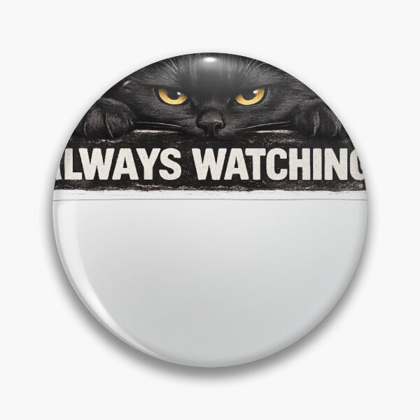Item preview, Always Watching Black Cat Sticker | Funny Peeking Black Cat Meme | Cat Lover Gift designed and sold by Skedart.