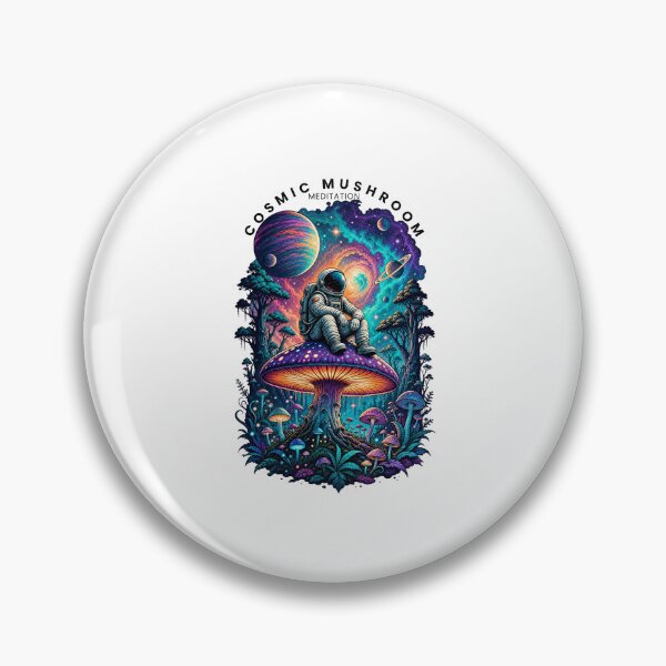 Item preview, Cosmic Journey Mushroom Tee - Retro Psychedelic Galaxy Astronaut Shirt designed and sold by RadiantReza.