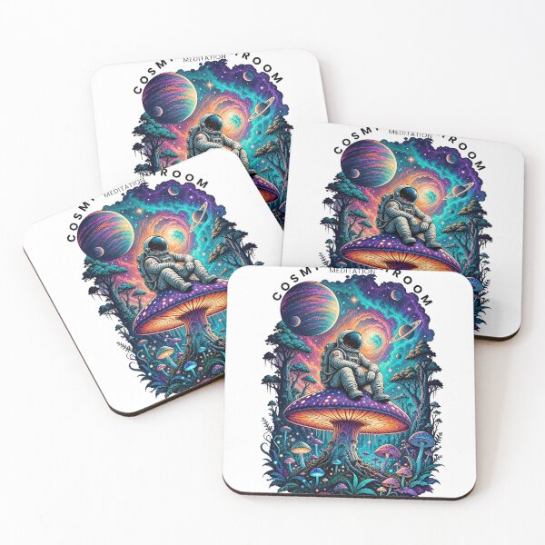 Item preview, Cosmic Journey Mushroom Tee - Retro Psychedelic Galaxy Astronaut Shirt designed and sold by RadiantReza.